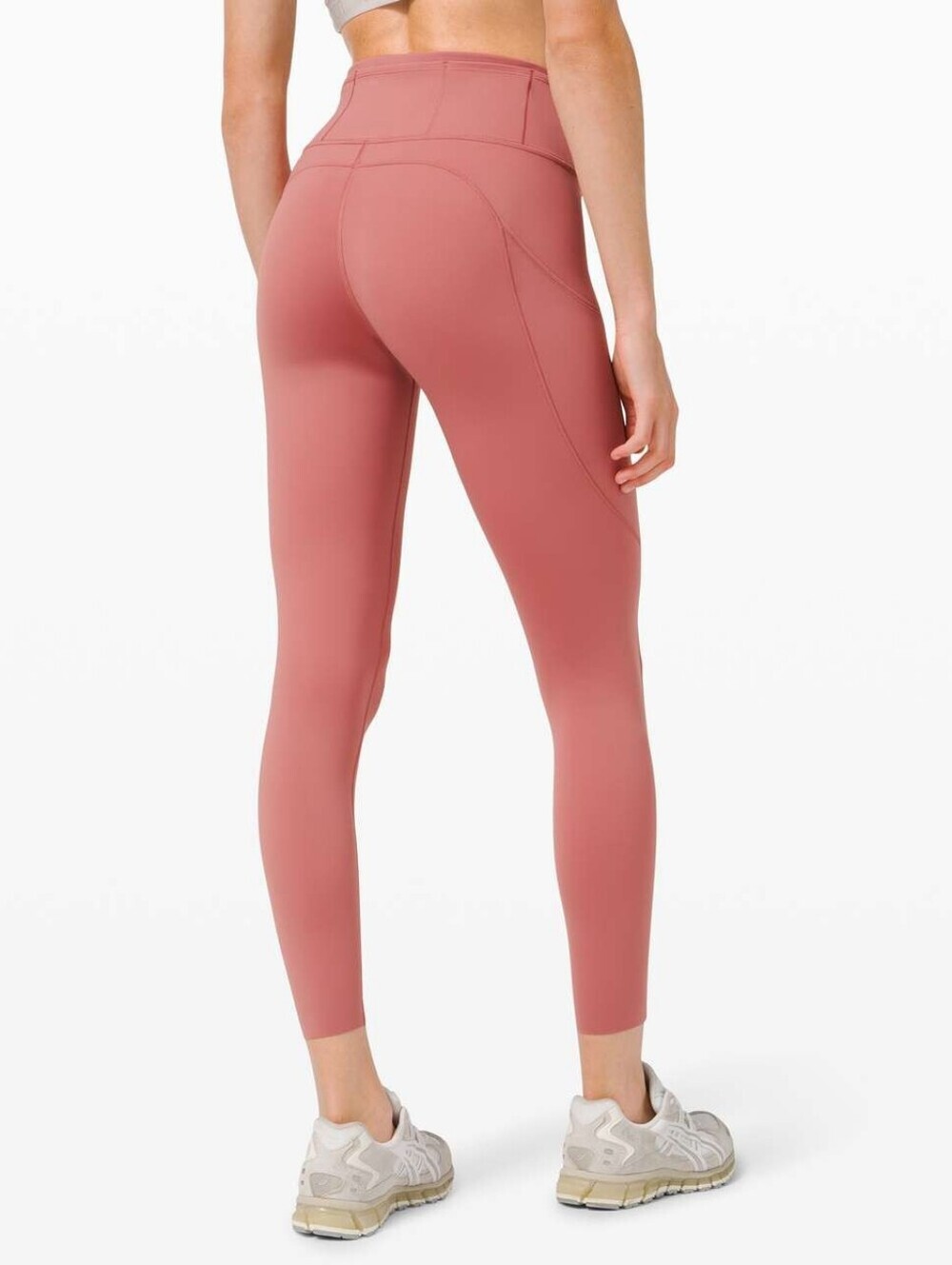 Lululemon Fast and Free High Rise Tight Leggings Pockets 25" Cool Cherry Tint 8 - Picture 2 of 10